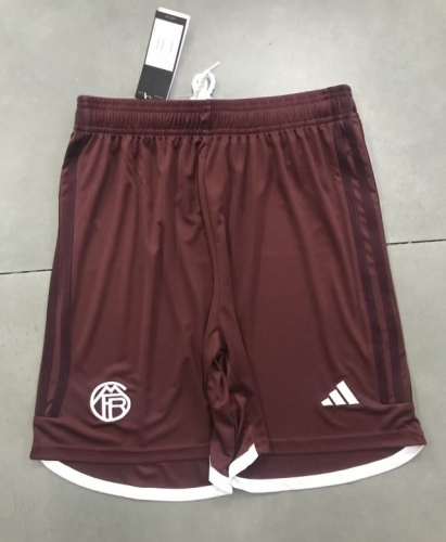 2023/24 Bayern München 2nd Red Thailand Soccer Training Shorts-315