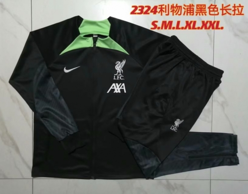 2023/24 Liverpool Black Thailand Soccer Jacket Uniform-815