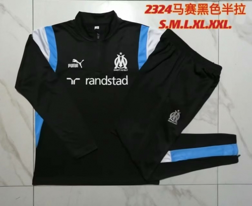 2023/24 Olympique Marseille Black Kids/Youth Jacket Uniform-815