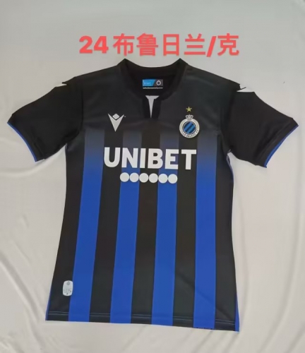 2023/24 Club Brugge Home Black & Blue Thailand Soccer Jersey AAA-709