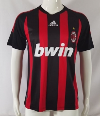 08-09 Retro Version AC Milan Home Red & Black Thailand Soccer Jersey AAA-710/601/811