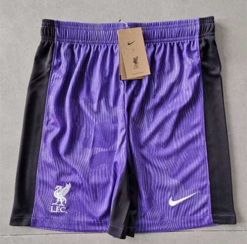 2023/24 Liverpool 2nd Away Purple Thailand Soccer Shorts-315