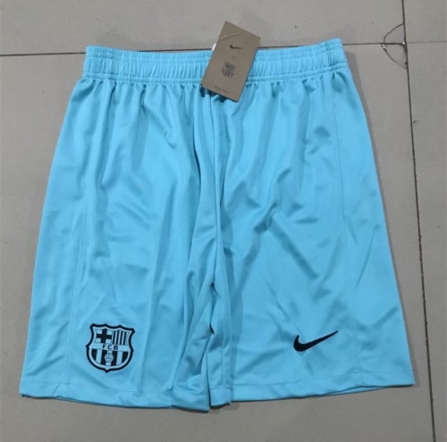 2023/24 Barcelona 2nd Away Blue Thailand Soccer Shorts-315