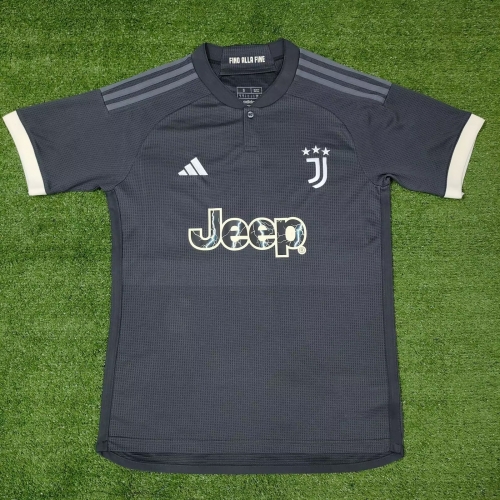 23/24 Juventus FC 2nd Away Black Thailand Soccer Jersey AAA-416/510