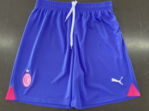 2023/24 AC Milan 2nd Away Blue Thailand Soccer Shorts-315/703