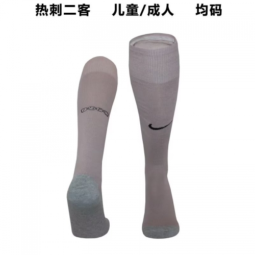 2023/24 Tottenham Hotspur 2nd Away Light Gray  Adult/Kids Thailand Soccer Socks