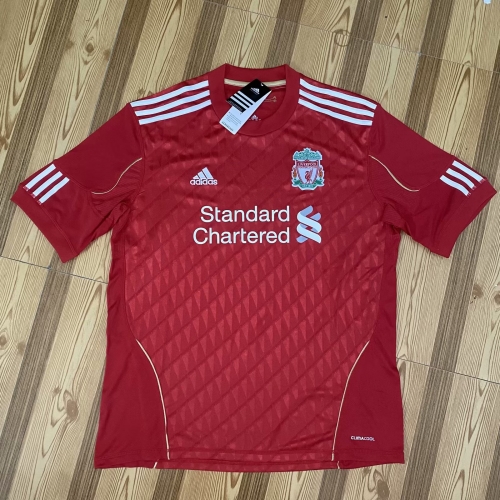 10-11 Retro Version Liverpool Home Red Thailand Soccer Jersey AAA-601
