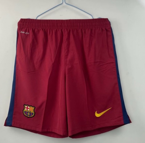 15-16  Retro Version Barcelona Red Thailand Soccer Shorts-301