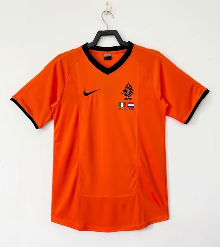 2000 Retro Version Netherlands Home Orange Thailand Soccer Jersey AAA-811