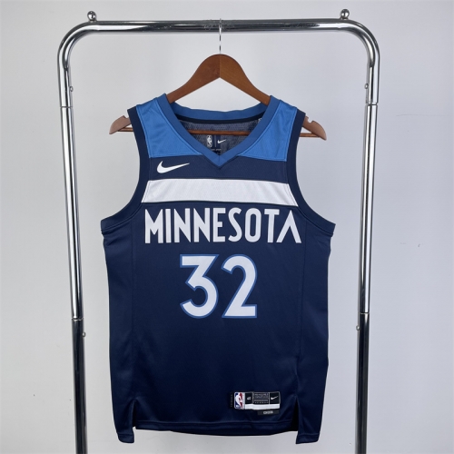 2023 Season NBA Minnesota Timberwolves Away Blue #32 Jersey-311