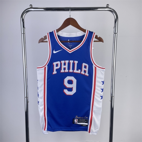 2023 Season NBA Philadelphia 76ers Away Blue #9 Jersey-311