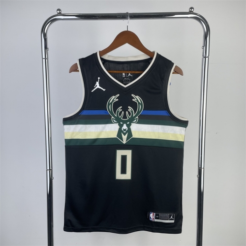 2021 Season FeiRen Limited NBA Milwaukee Bucks Green #0 Jersey-311