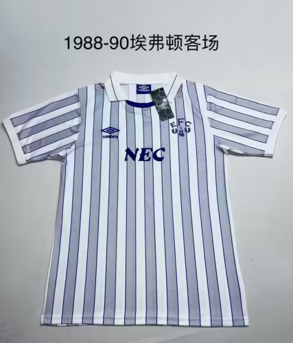 88-90 Retro Version Everton Away White Thailand Soccer Jersey AAA-709