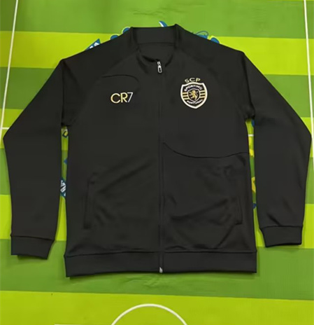 2023/24 Sporting Lisbon Black Thailand Soccer Jacket Top-522