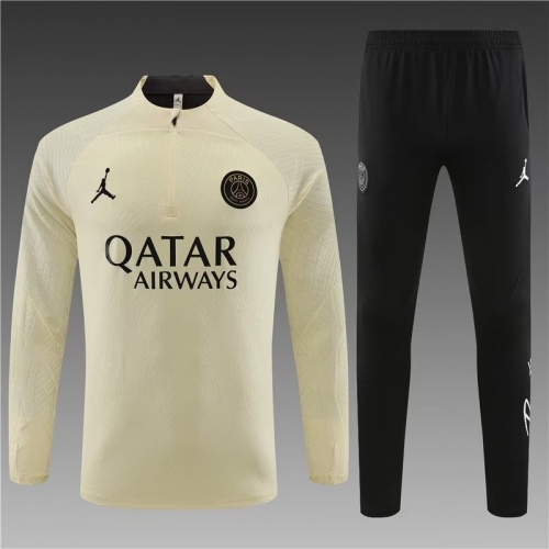 2023/24 Paris SG Yellow Thailand Soccer Uniform-801