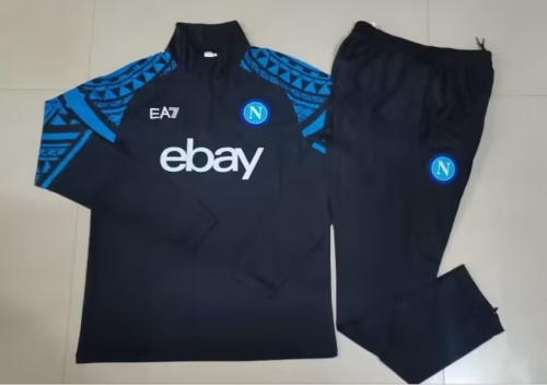 2023/24 Napoli Dark Blue Thailand Soccer Tracksuit Unifrom-GDP