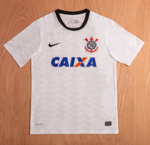 12-13 Retro Version Corinthians Home White Thailand Soccer Jersey AAA-1041/811