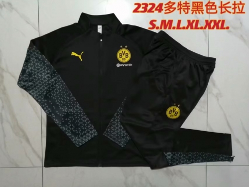 2023/24 Borussia Dortmund Black Jacket Uniform-815