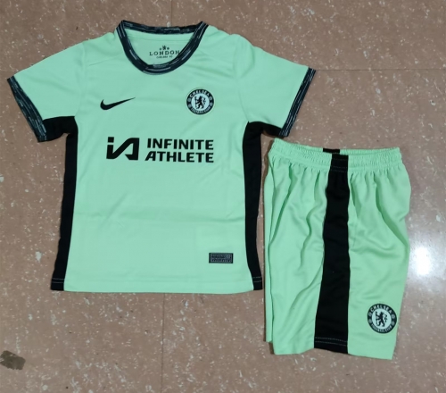 2023/24 Chelsea 2nd Away Green Kid/Youth Soccer Uniform-A/123/507