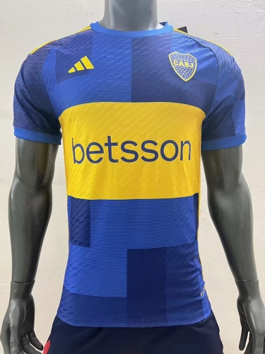 Player Version 2023/24 Boca Juniors Home Blue Thailand Soccer Jersey AAA-703/2100/308