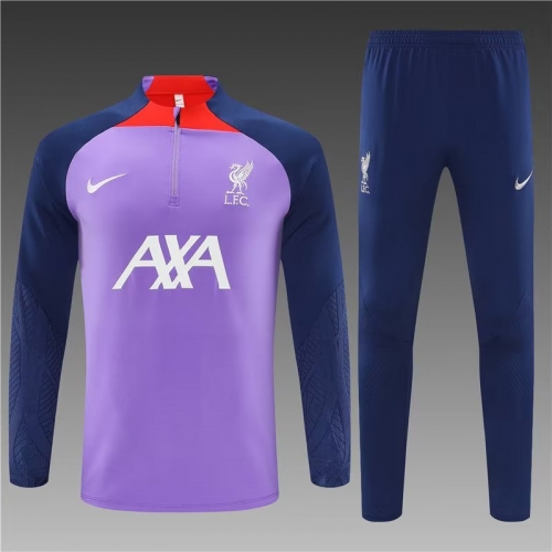 2023/24 Liverpool Purple Soccer Tracksuit Uniform-801/GDP