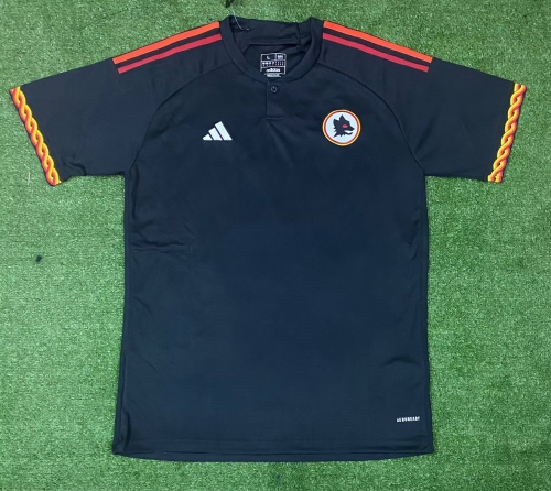2023/24 Roma 2nd Away Black Thailand Soccer Jersey AAA-320/47/416