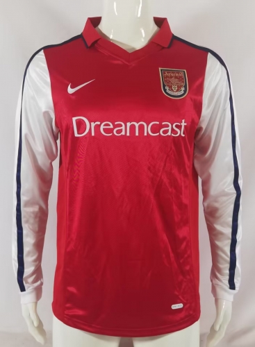 00 Retro Version Arsenal Home Red LS Thailand Soccer Jersey AAA-313/503