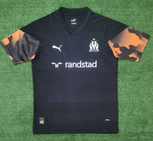 2023/24 Olympique de Marseille Black Training Thailand Soccer Jersey-416