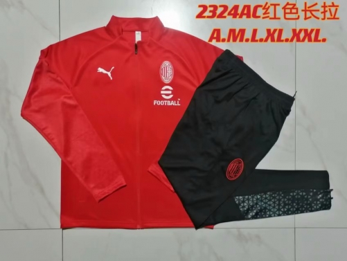 2023/24 AC Milan Red Soccer Jacket Uniform-815