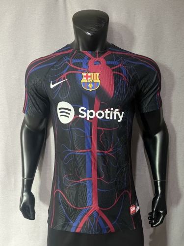 Player Jonited Version 2023/24 Barcelona Black Thailand Soccer Jerseys-MY/416/308