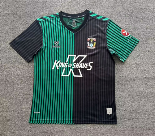 2023/24 Coventry City 2nd Away Black & Green Thailand soccer jersey AAA-1040