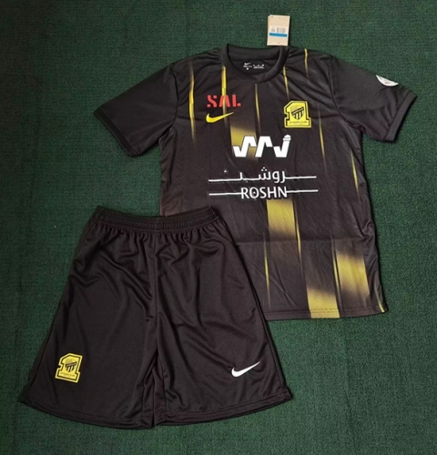 2023/24 Al-Ittihad Away Black Soccer Uniform-SKE