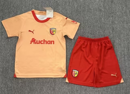 kids 2023/24 Champion Version RC Lens Dark Yellow Kids/Youth Soccer Uniform AAA-522