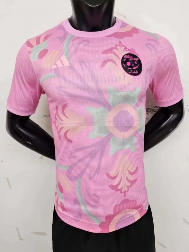 Player Version 2023/24 Algeria Flower Pink Thailand Soccer Jersey AAA-MY