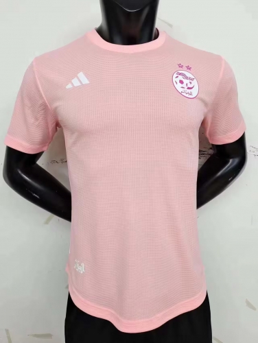 Player Version 2023/24 Algeria Pink Round Collar Thailand Soccer Jersey AAA-MY