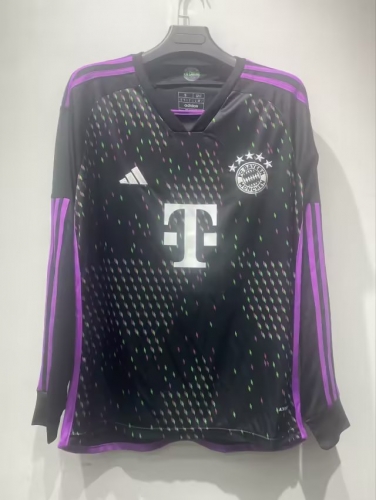 2023/24 Bayern München Black Thailand LS Soccer jersey AAA-410