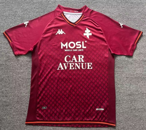 2023/24 FC Metz Home Red  Thailand Soccer Jersey AAA-1040