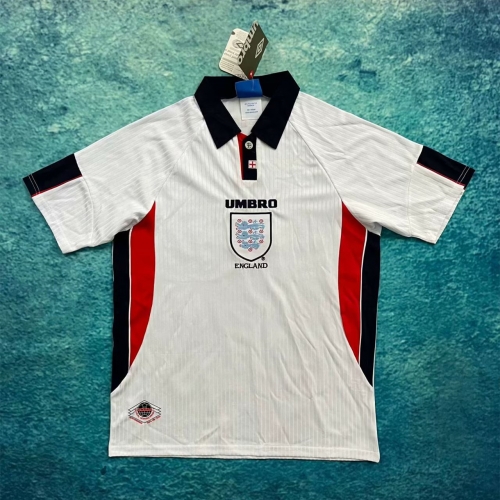 1998 Retro Verison England Home WhiteThailand Soccer Jersey AAA-301/811/601