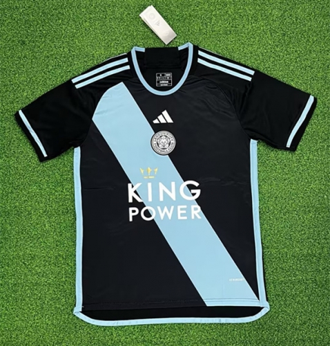 2023/24 Leicester City Away Black Thailand Soccer Jersey AAA-320