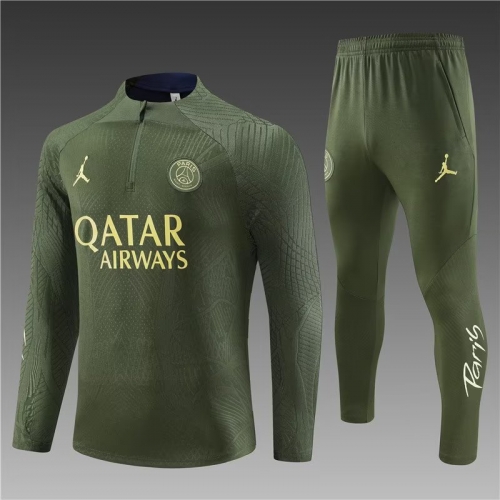 Player Version 2023/24 Paris SG Green Thailand Soccer Uniform-801