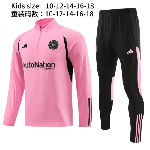 Kids 2023/24 Inter Miami CF Pink Kids/Youth Thailand Soccer Tracksuit Uniform-815/411/GDP