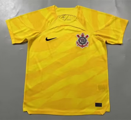 2023/24 Corinthians Goalkepeer Yellow Thailand Soccer Jersey AAA-908