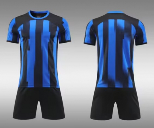 Customize 2023/24  Inter Milan Home Blue & Black Soccer Uniform-DN