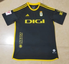 2023/24 Real Oviedo 2nd Away Black Thailand Soccer Jersey AAA-301