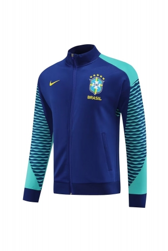 2023/24 Brazil Blue Thailand Soccer Jacket ToP-LH