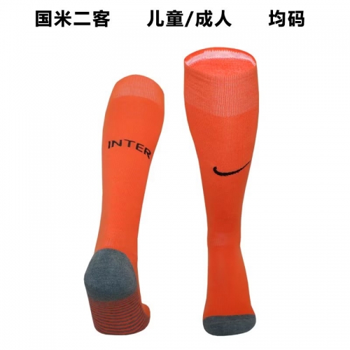 2023/24 Inter Milan 2nd Away Orange Thailand Soccer Socks