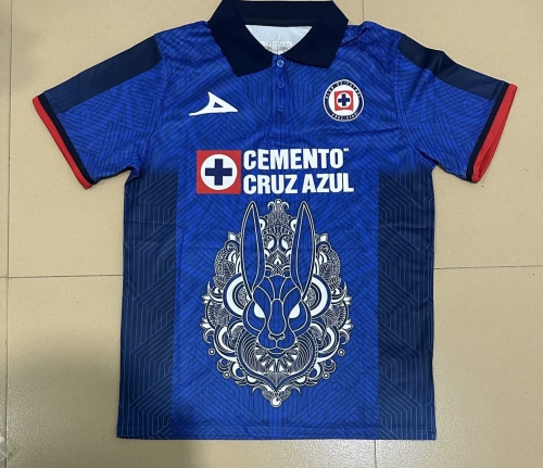 2023/24 Cruz Azul Home Blue Thailand Soccer Jersey AAA-07