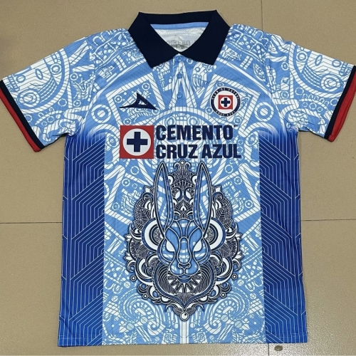 2023/24 Cruz Azul Blue Thailand Soccer Jersey AAA-07