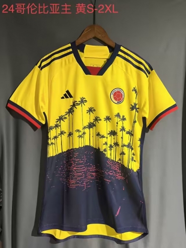 2023/24 Colombia Home Yellow Thailand Soccer Jersey-709