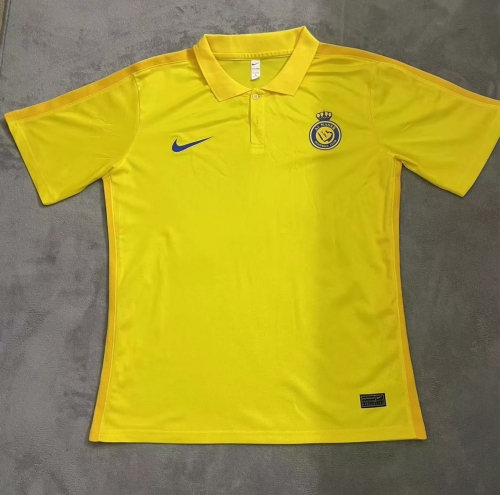 2023/24 Al-Nassr FC Yellow  Thailand Soccer Polo Shirts-BY